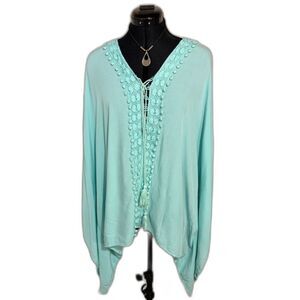 Mint Boho Kimono Cover-Up